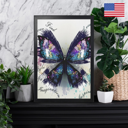 Black Framed Art Print 12" x 18" | Ships from USA