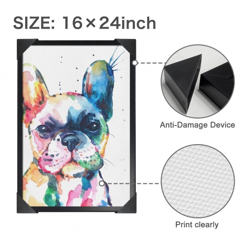 Black Framed Art Print 16" x 24" | Ships from USA