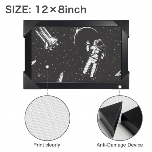 Black Framed Art Print 12" x 8" | Ships from USA