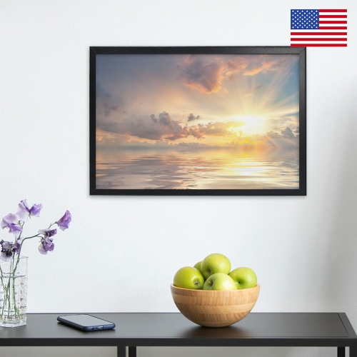 Black Framed Art Print 24" x 16" | Ships from USA