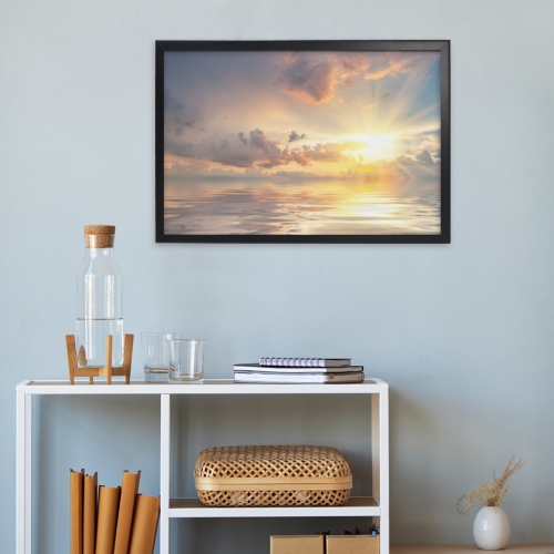 Black Framed Art Print 24" x 16" | Ships from USA