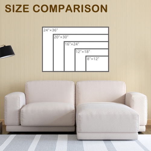 Black Framed Art Print 24" x 16" | Ships from USA