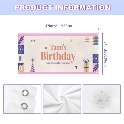 Festival Banner 47x24inch