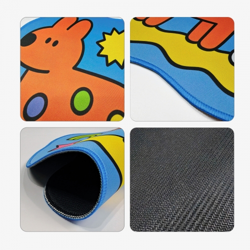 Custom Shape Mousepad 30 x 30cm(with Stitched Edges)