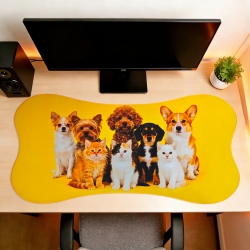 Custom Shape Mousepad 102 x 50cm(with Stitched Edges)