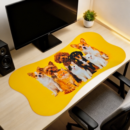 Custom Shape Mousepad 102 x 50cm(with Stitched Edges)