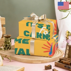 Gift Wrapping Paper-Coated Paper 58"x 22"（2 Roll） | Ships from USA