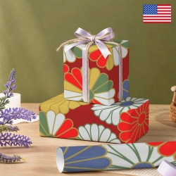Gift Wrapping Paper-Coated Paper 58"x 22"（4 Roll） | Ships from USA