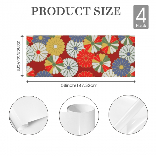 Gift Wrapping Paper-Coated Paper 58"x 22"（4 Roll） | Ships from USA