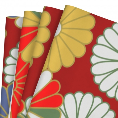 Gift Wrapping Paper-Coated Paper 58"x 22"（4 Roll） | Ships from USA