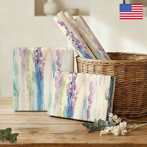 Gift Wrapping Paper-Coated Paper 58"x 22"（5 Roll） | Ships from USA