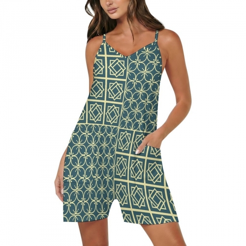 Women's Cami Romper with Pockets