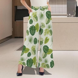 Women's High Waist Wide Leg Pleated Pants