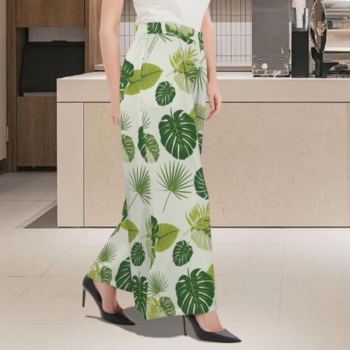 Women's High Waist Wide Leg Pleated Pants