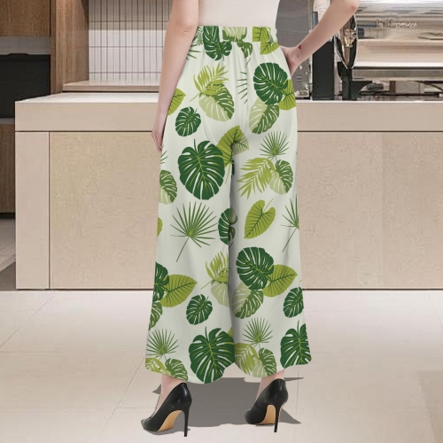 Women's High Waist Wide Leg Pleated Pants