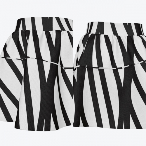 Women's High Waist Layered Sport Skirt