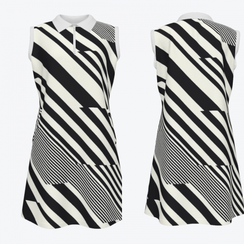 Polo Sleeveless Zip Dress With Pockets