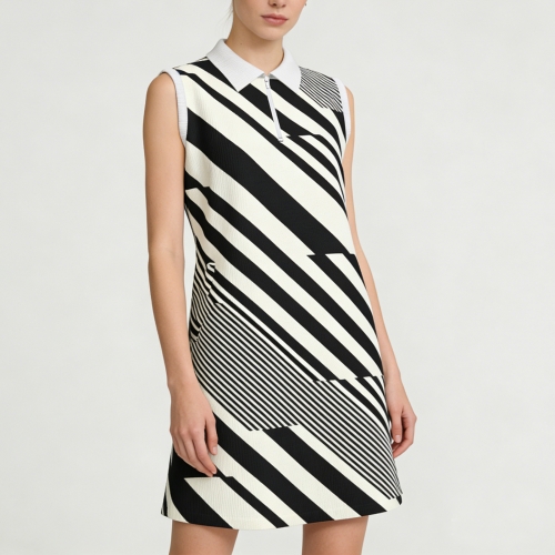 Polo Sleeveless Zip Dress With Pockets