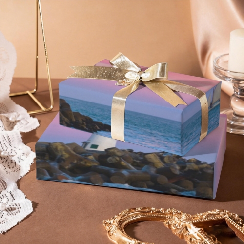 Gift Wrapping Paper-Coated Paper 120"x 22"(1 Roll) | Ships from USA