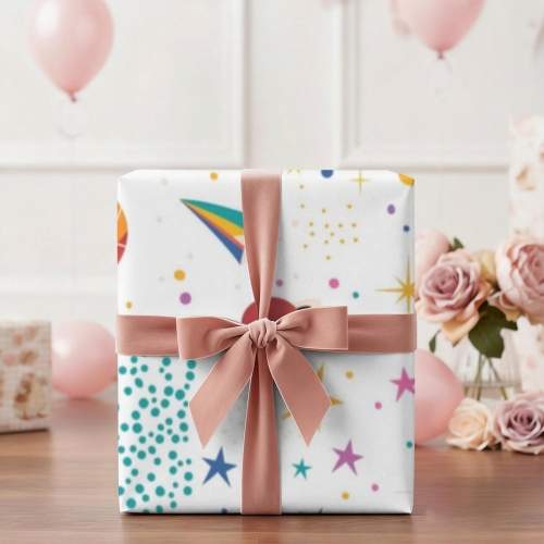 Gift Wrapping Paper-Coated Paper 120"x 22"（2 Roll） | Ships from USA