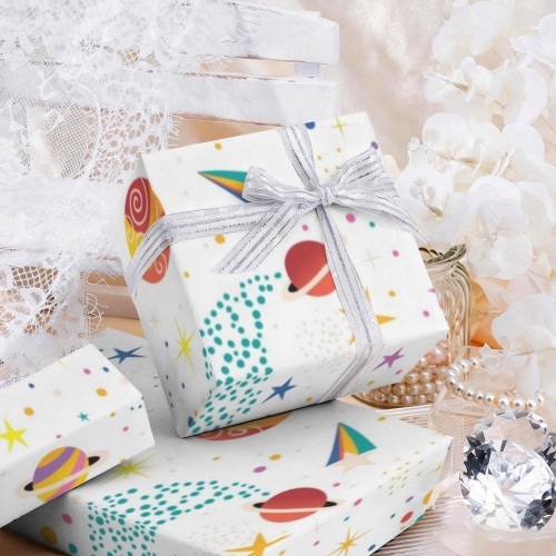 Gift Wrapping Paper-Coated Paper 120"x 22"（2 Roll） | Ships from USA