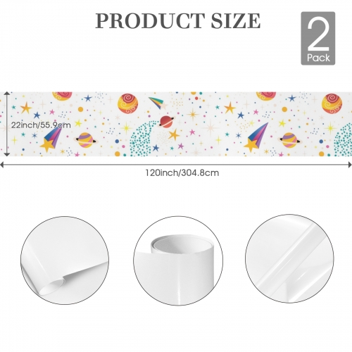 Gift Wrapping Paper-Coated Paper 120"x 22"（2 Roll） | Ships from USA