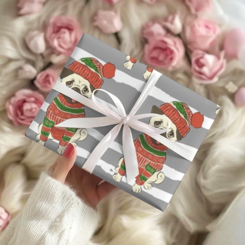 Gift Wrapping Paper-Coated Paper 120"x 22"（3 Roll） | Ships from USA