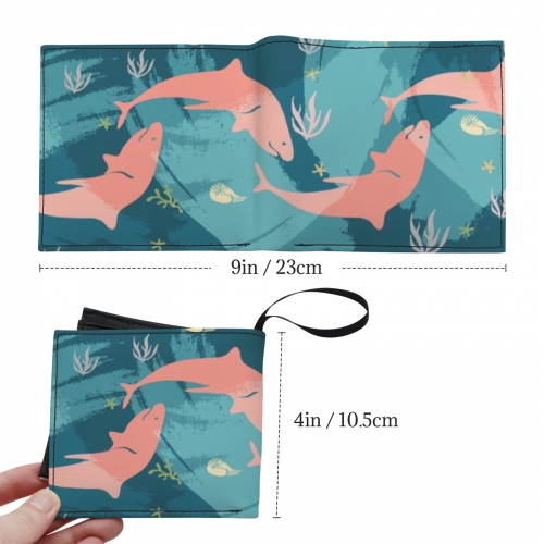 Drawstring Short Bi-Fold Wallet（Slim Multi-Card Holder）