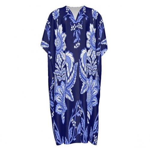 Men's Open-Front Long Robe