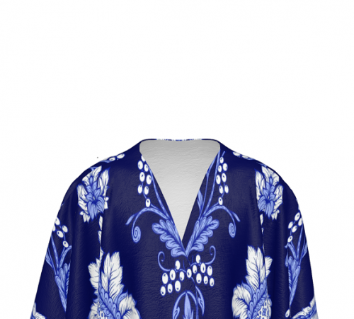 Men's Open-Front Long Robe