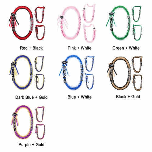 Custom Graduation Ribbon Braided Lei