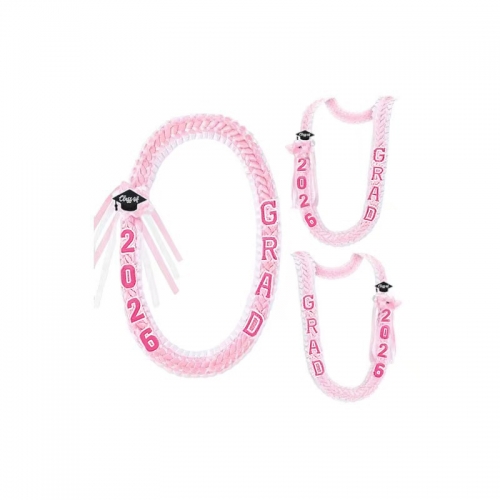 Custom Graduation Ribbon Braided Lei