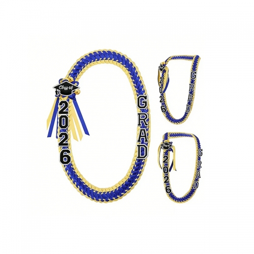 Custom Graduation Ribbon Braided Lei