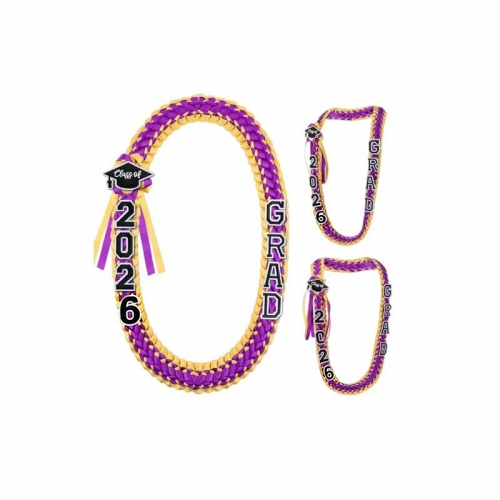 Custom Graduation Ribbon Braided Lei