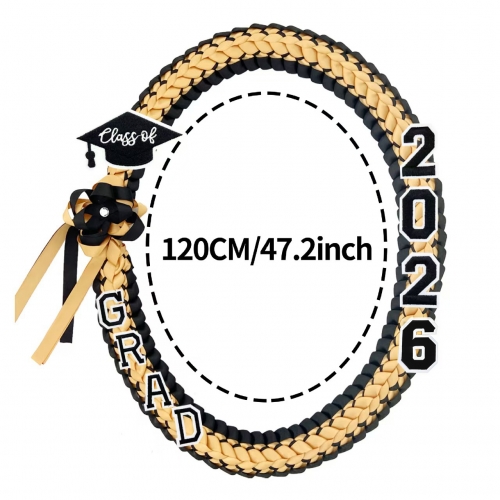 Custom Graduation Ribbon Braided Lei