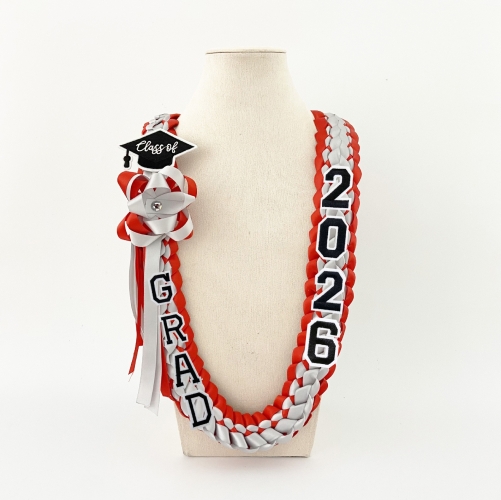 Custom Graduation Ribbon Braided Lei