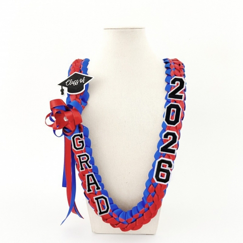 Custom Graduation Ribbon Braided Lei