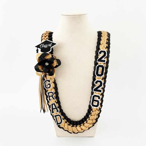 Custom Graduation Ribbon Braided Lei
