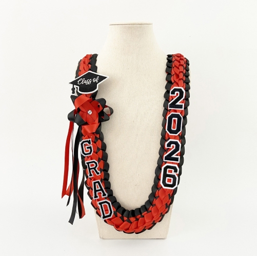 Custom Graduation Ribbon Braided Lei