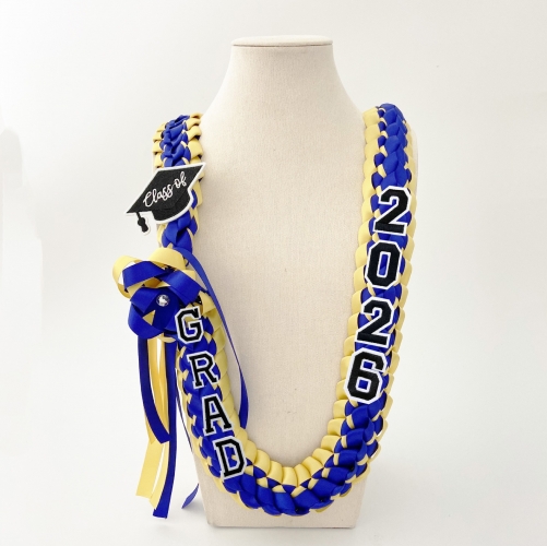 Custom Graduation Ribbon Braided Lei
