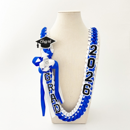 Custom Graduation Ribbon Braided Lei