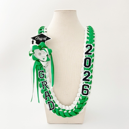 Custom Graduation Ribbon Braided Lei