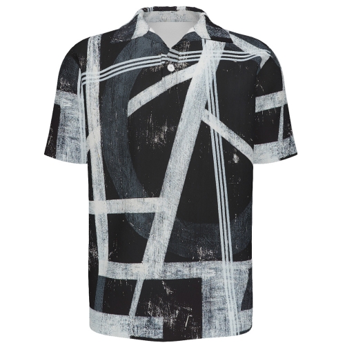 Men's Button-Down Short-Sleeved Polo Shirt