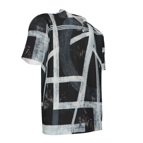 Men's Button-Down Short-Sleeved Polo Shirt