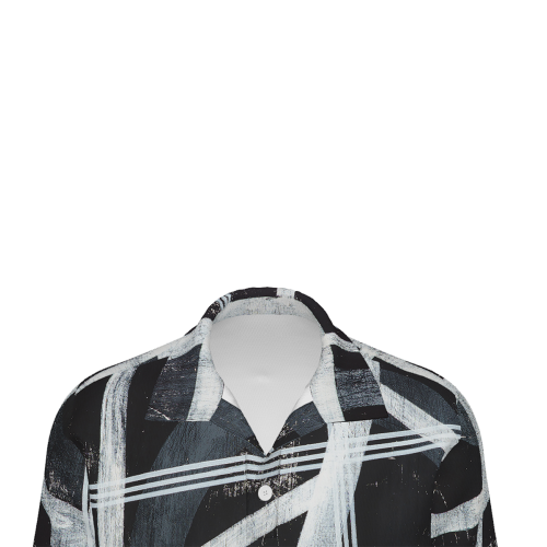 Men's Button-Down Short-Sleeved Polo Shirt