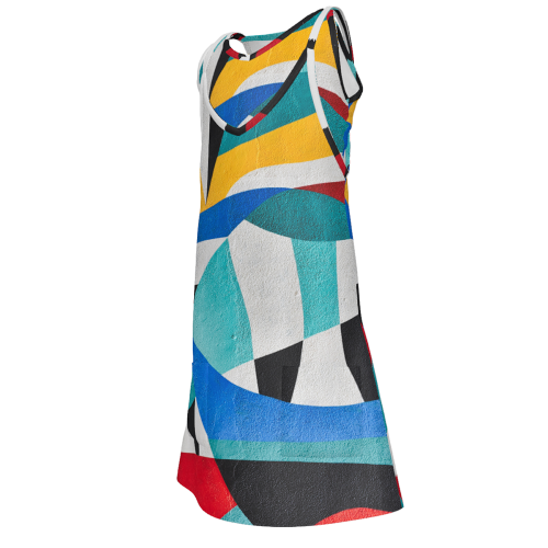 Children’s Sleeveless Romper Dress with Pockets