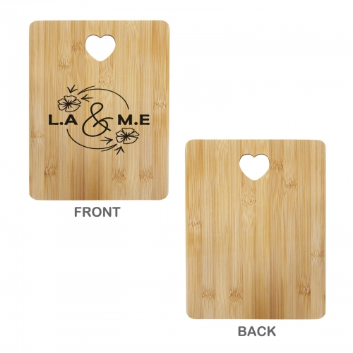 Custom Rectangle Bamboo Cutting Board (One Side Printing) | Ships from USA