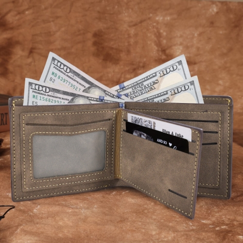 Custom Engraved Wallet(No Zipper)(Two-Side Printing)  | Ships from USA