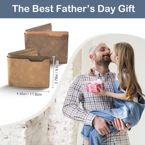 Custom Engraved Wallet(No Zipper)(One Side Printing)  | Ships from USA