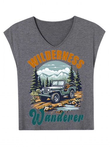 Women’s V-Neck T-Shirt | Ships from USA